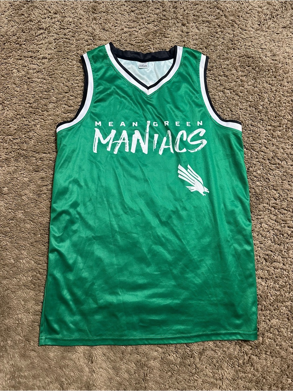 Vintage NCAA North Texas “Maniacs” jersey 00s size large